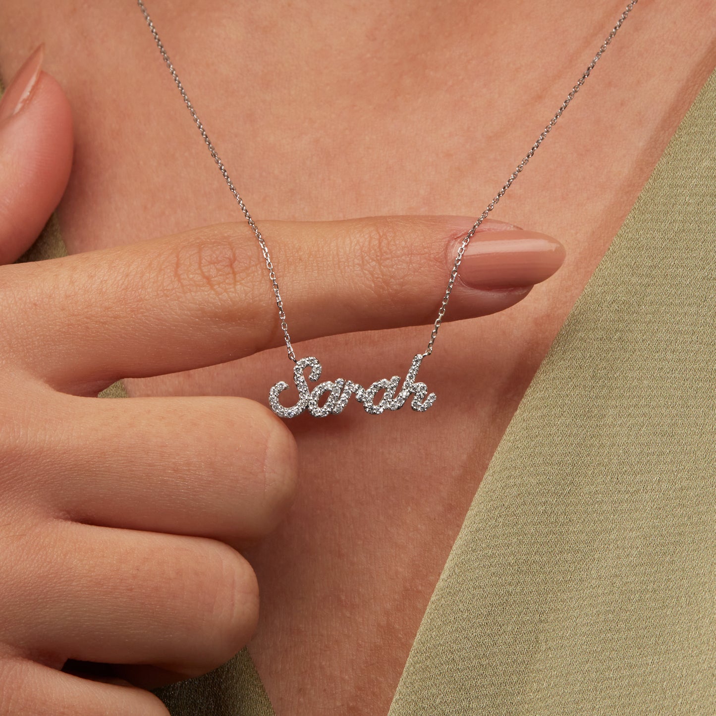 Diamond Name Necklace