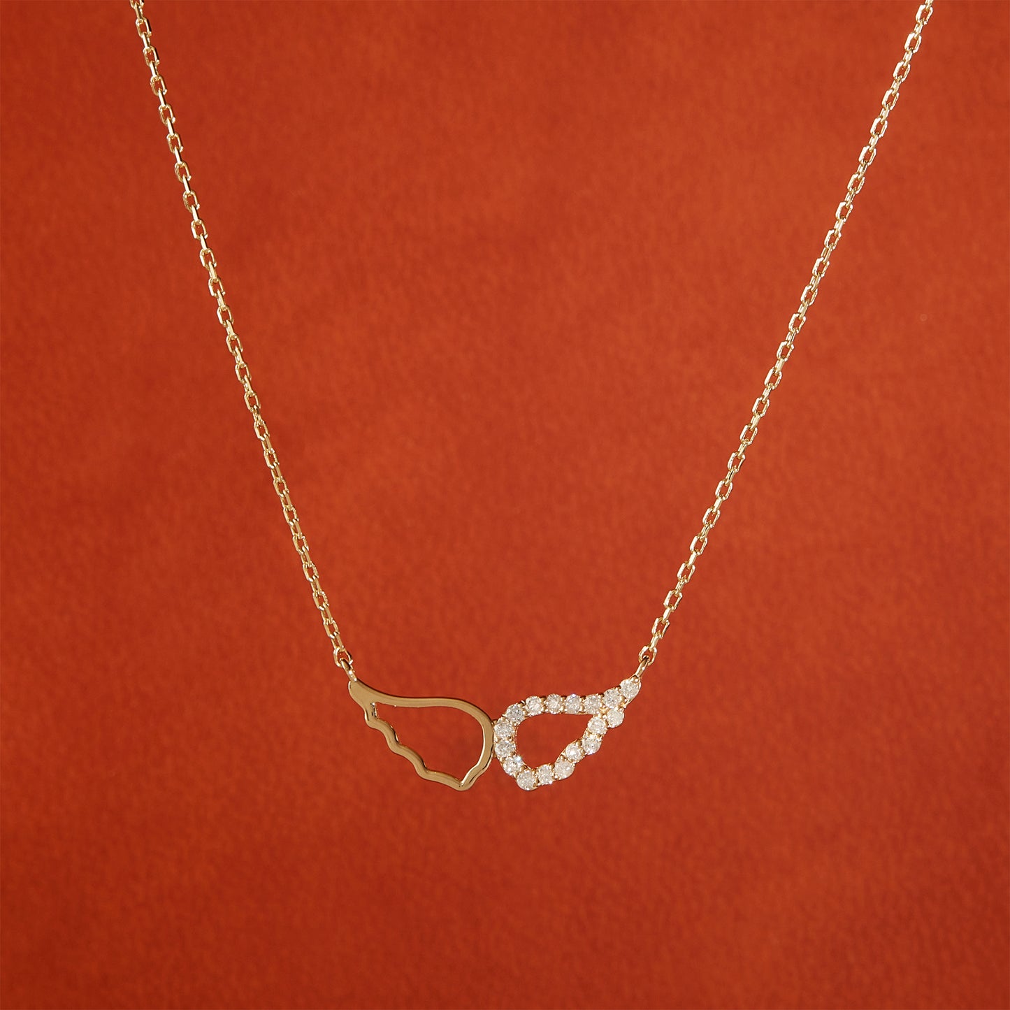 Diamond Angel Wing Necklace