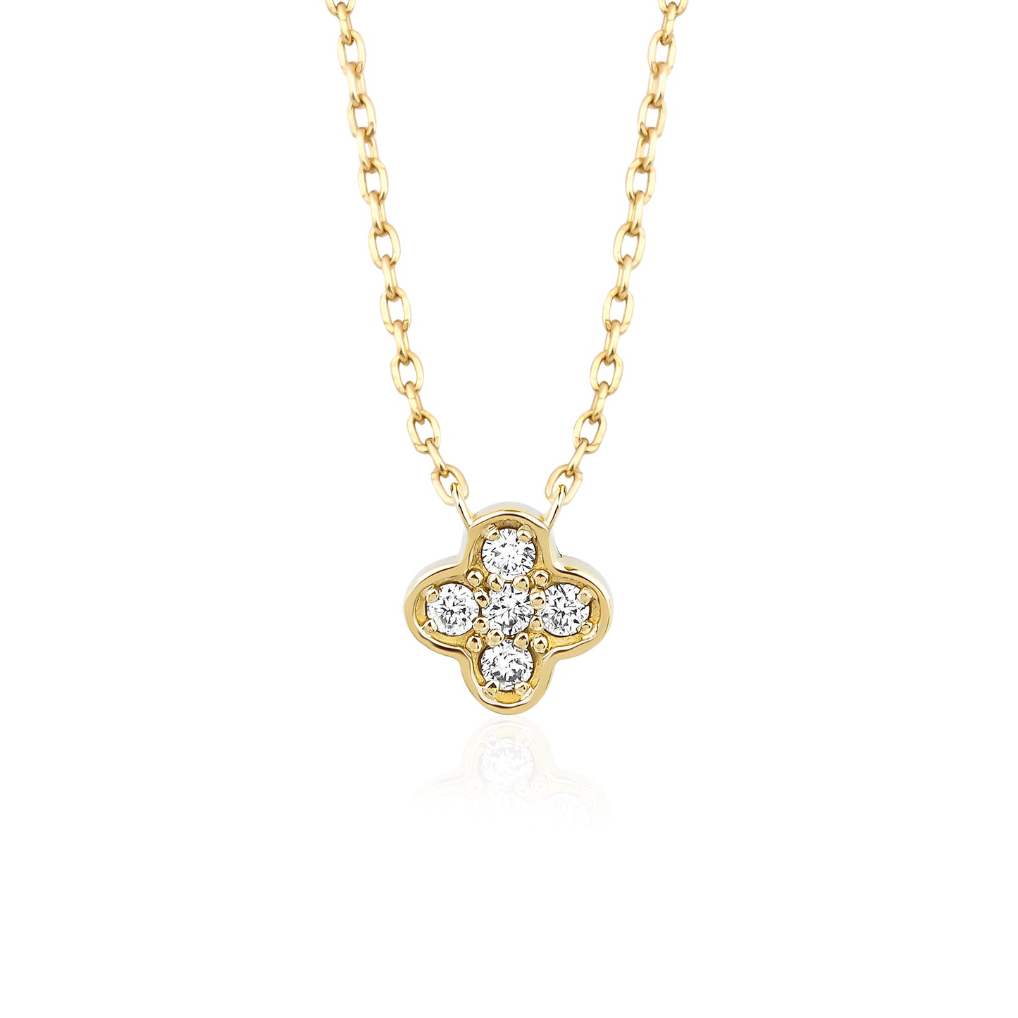 Diamond Clover Necklace