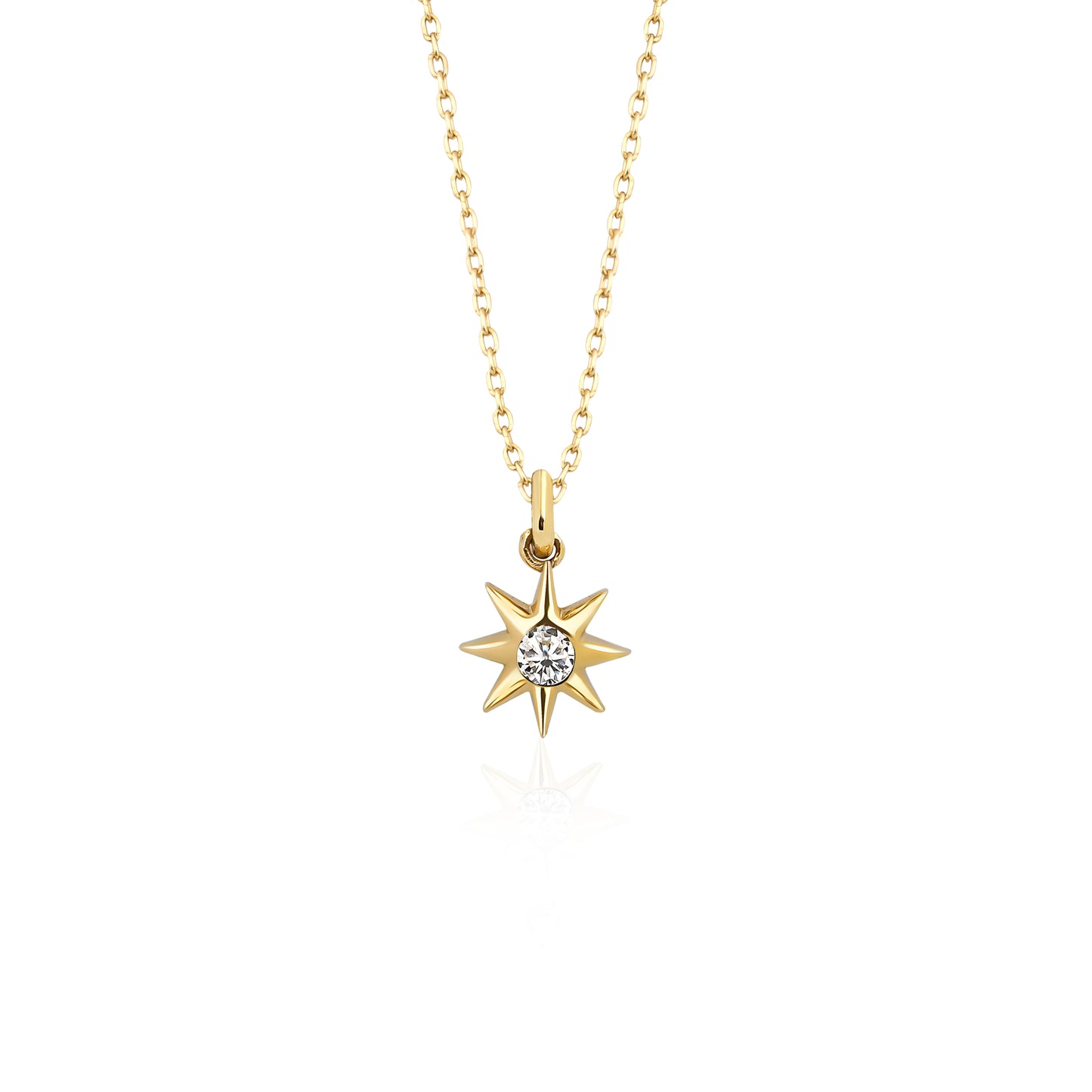 Diamond Sun Necklace