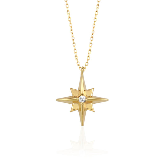 Diamond North Star Necklace