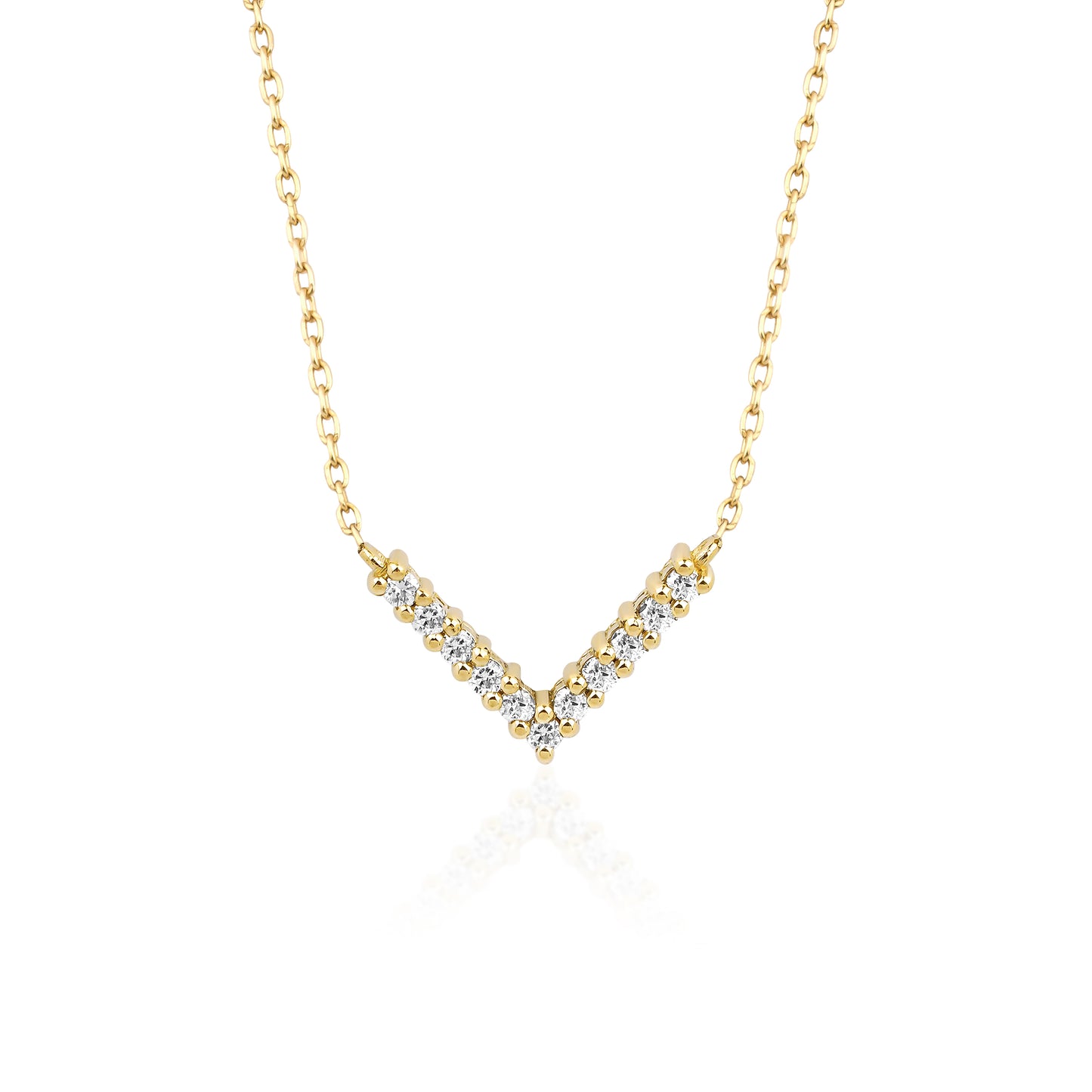 Diamond V Necklace