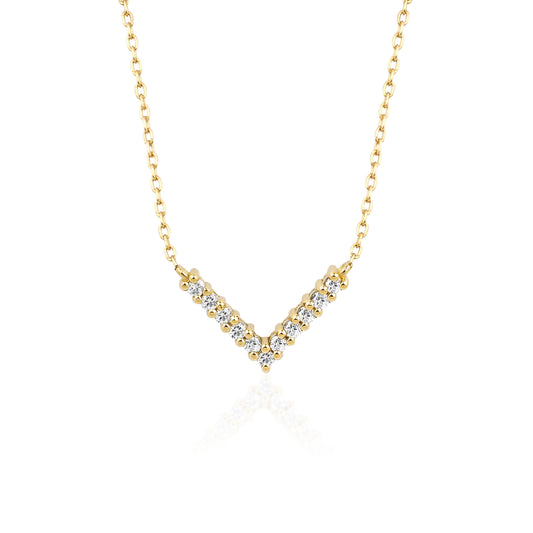 Diamond V Necklace