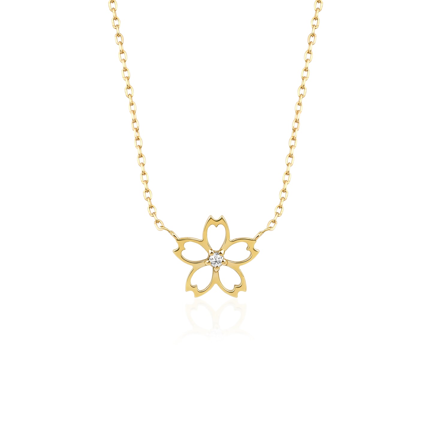 Diamond Flower Necklace