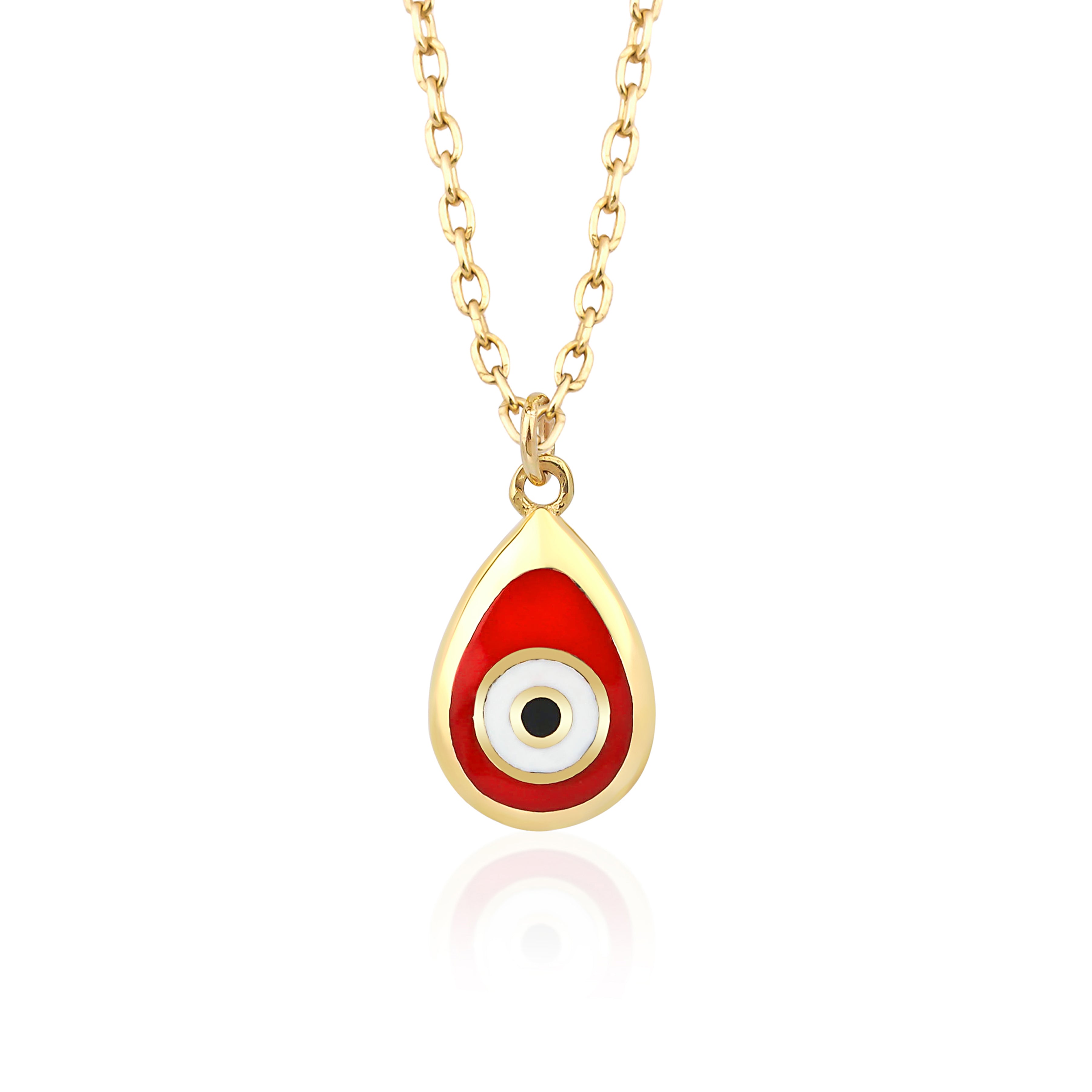 Red Evil Eye Necklace - chamakstore.com