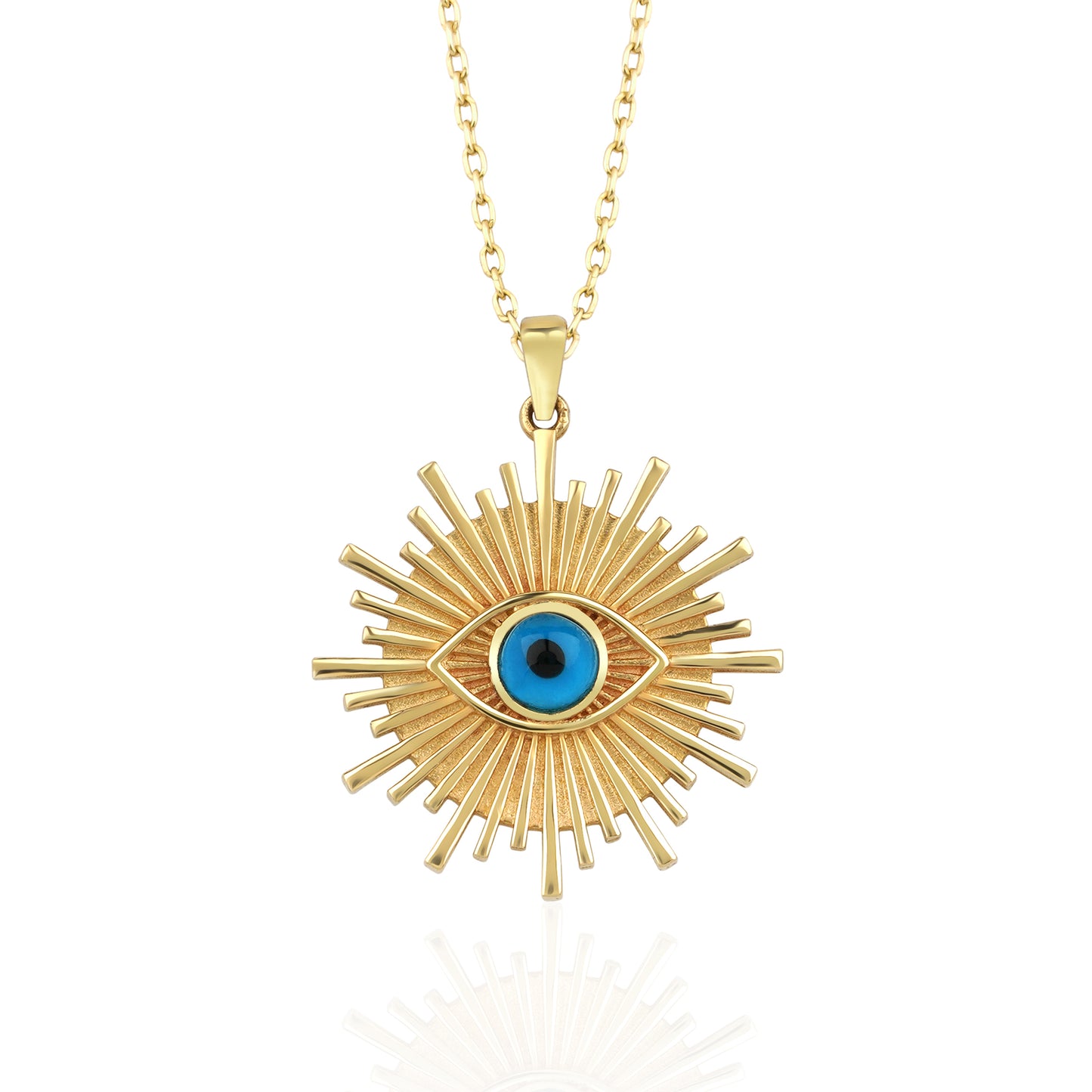 Sun Evil Eye Necklace