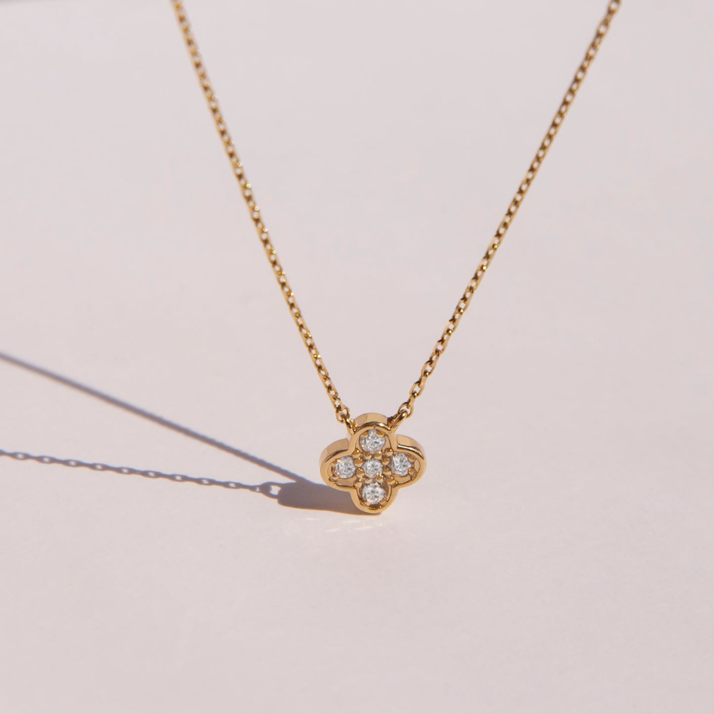 Diamond Clover Necklace