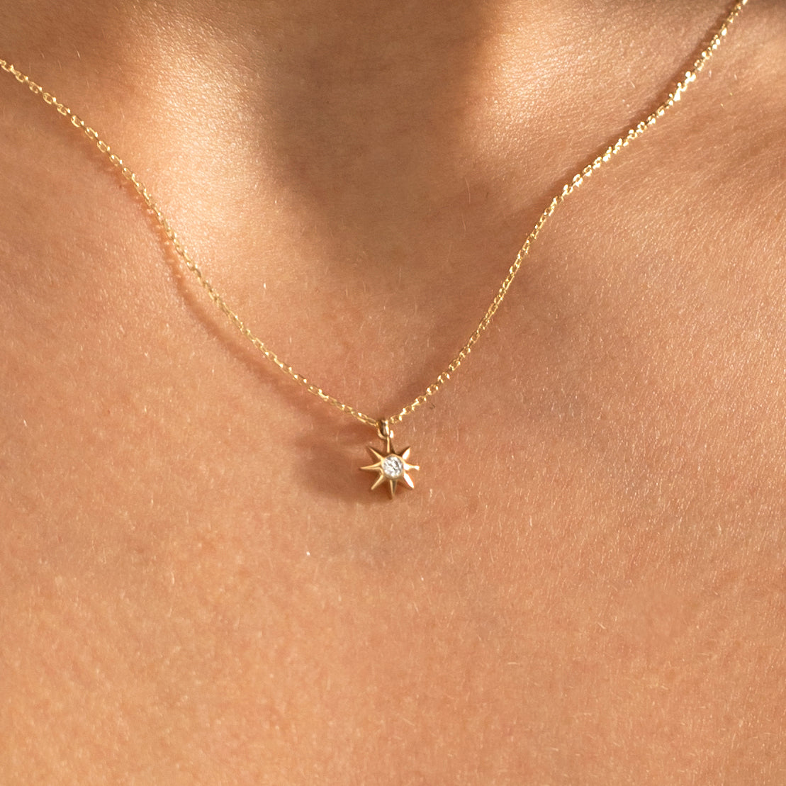 Diamond Sun Necklace