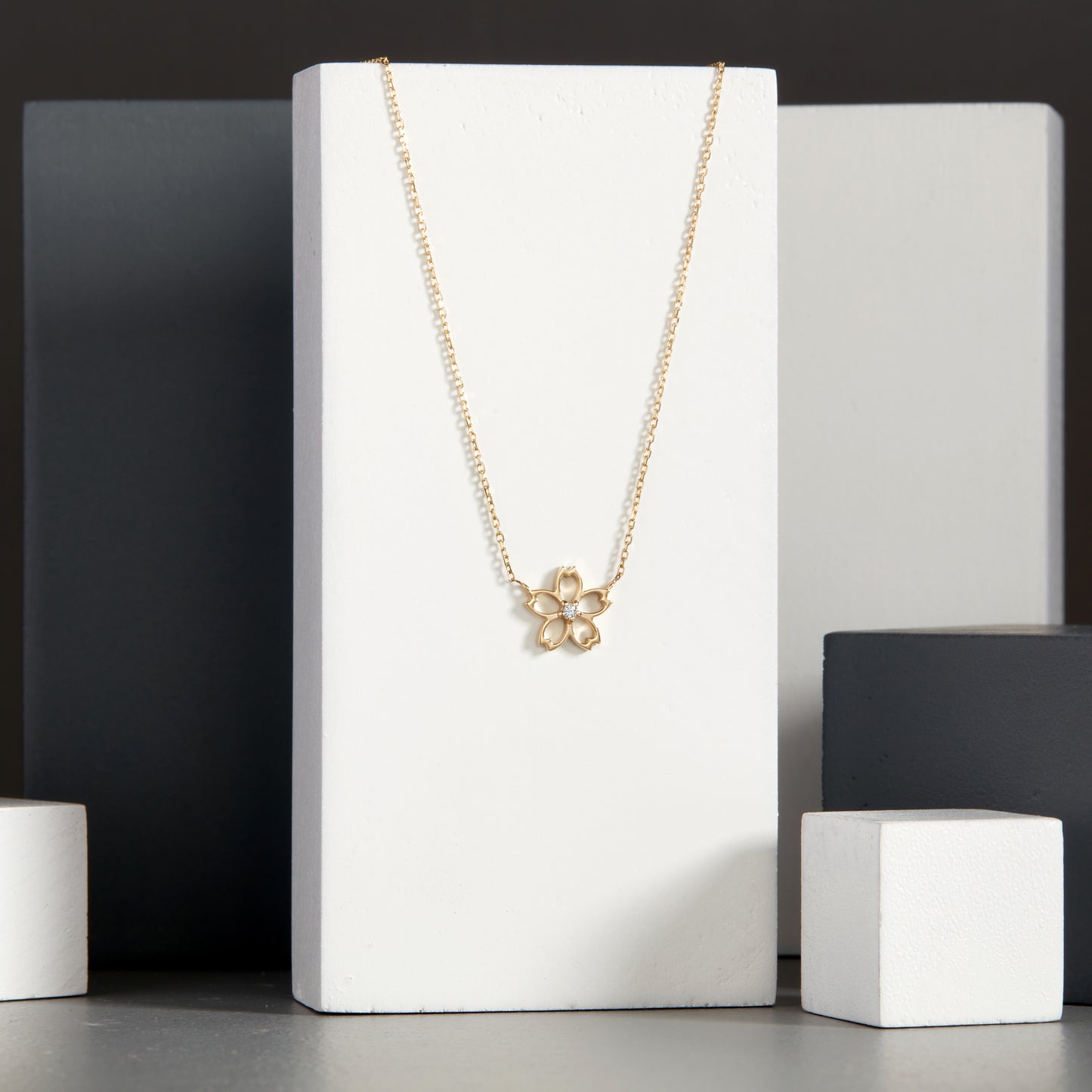 Diamond Flower Necklace