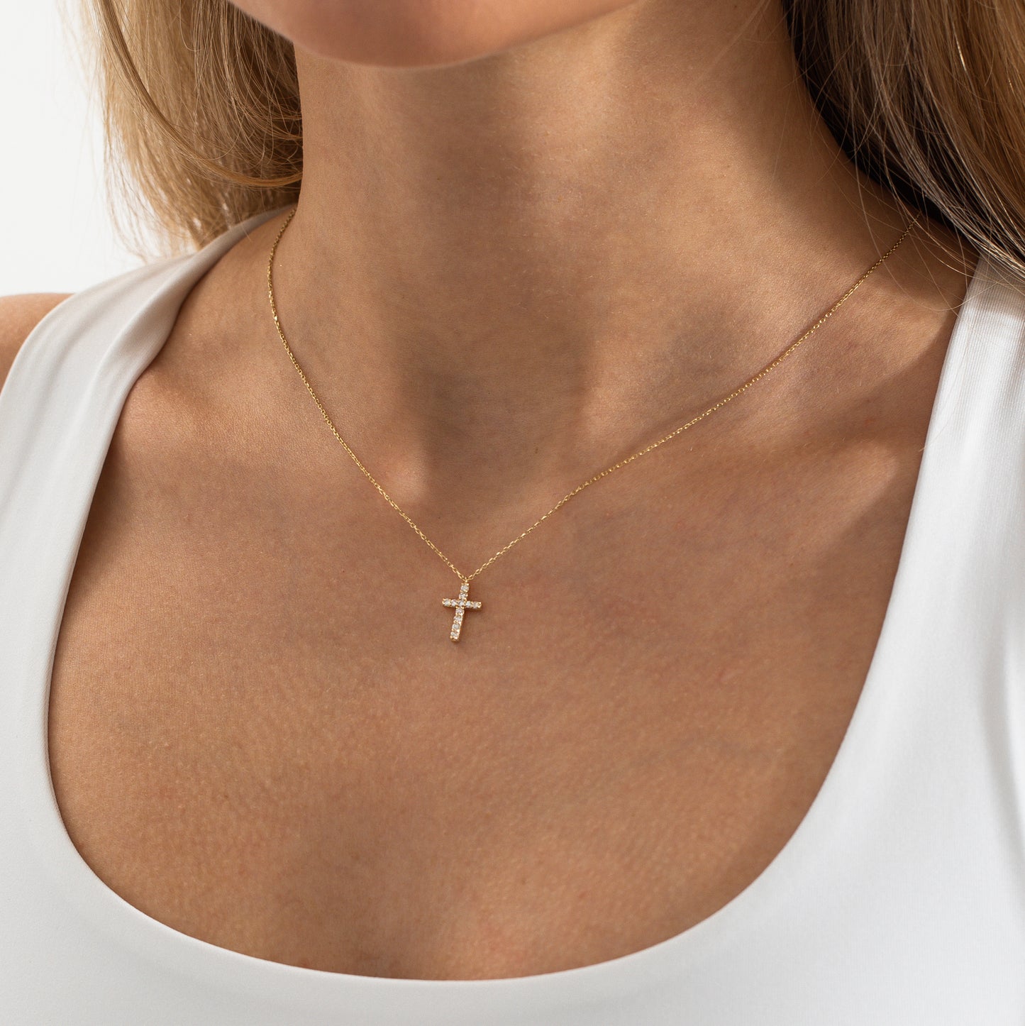 Diamond Cross Necklace