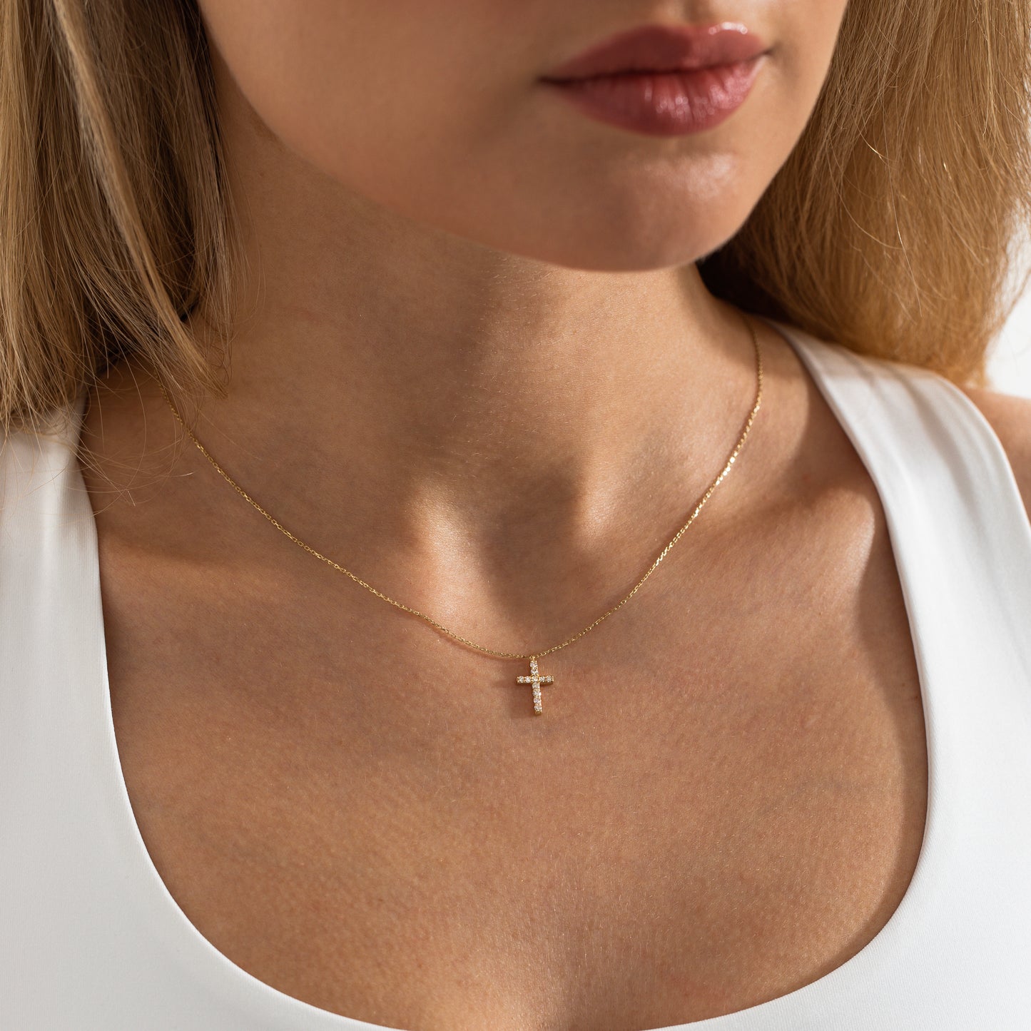 Diamond Cross Necklace