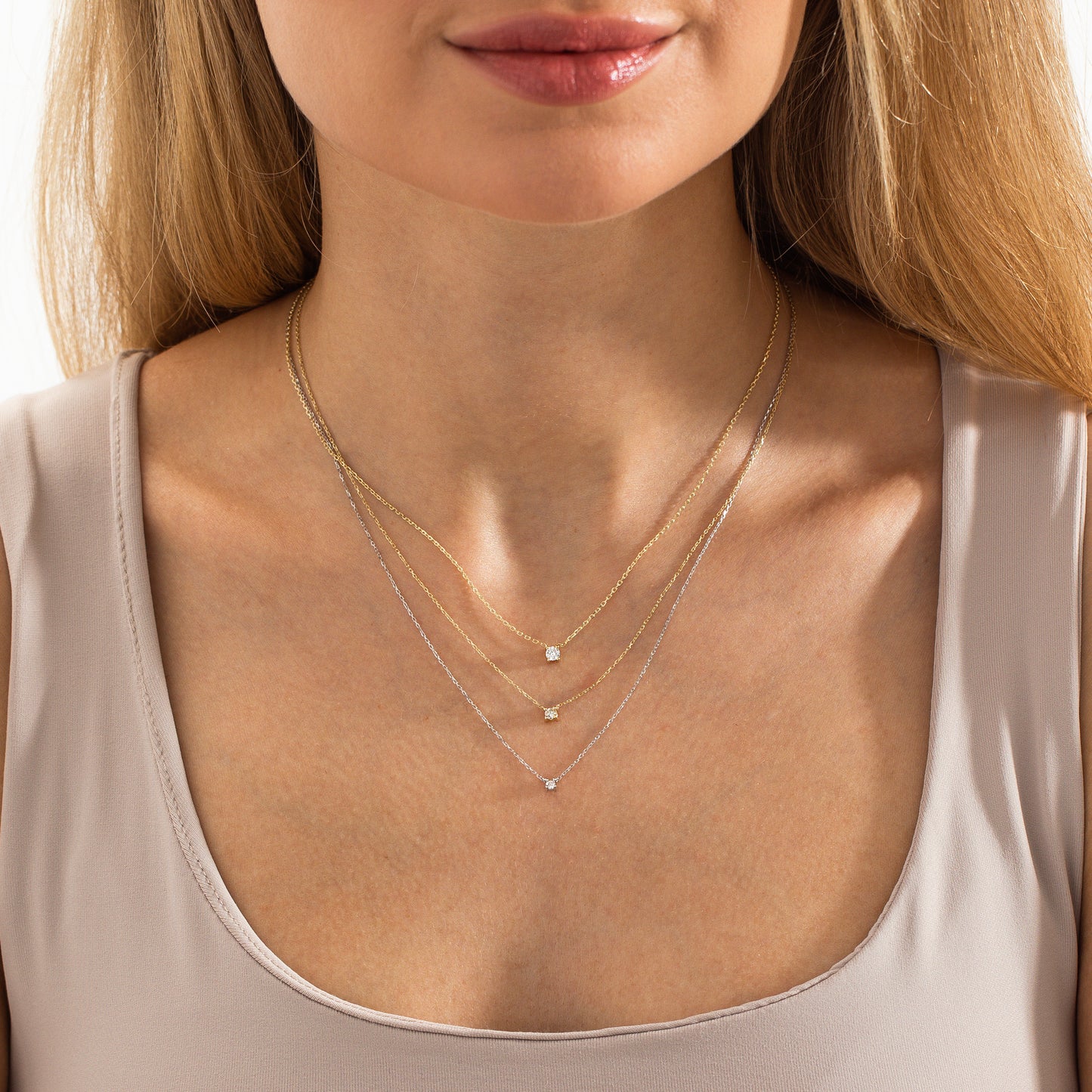 Diamond Solitaire Necklace