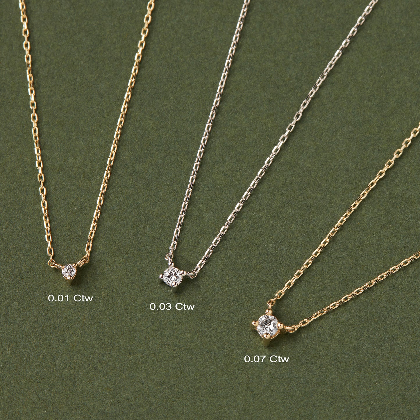 Diamond Solitaire Necklace