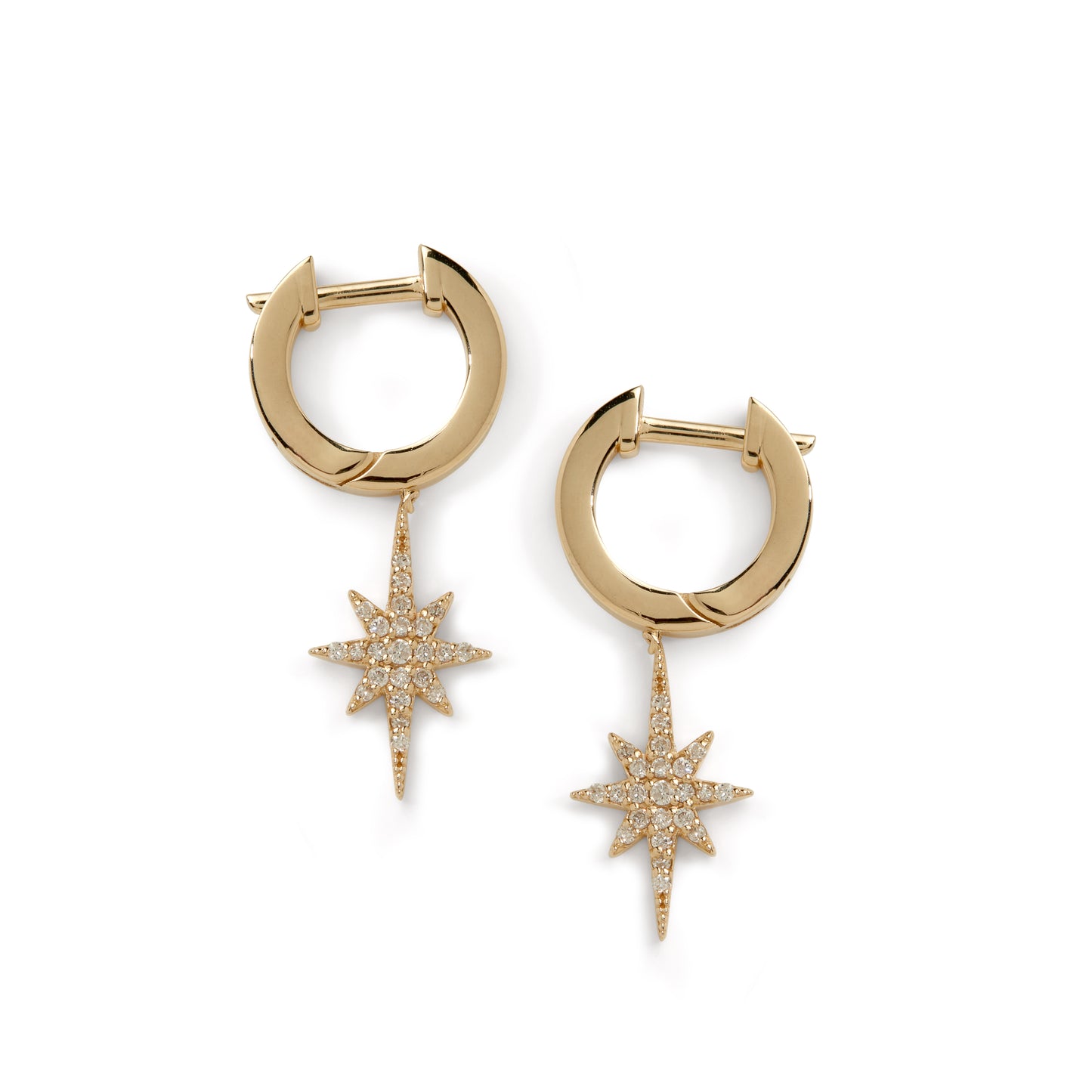 Diamond North Star Earrings