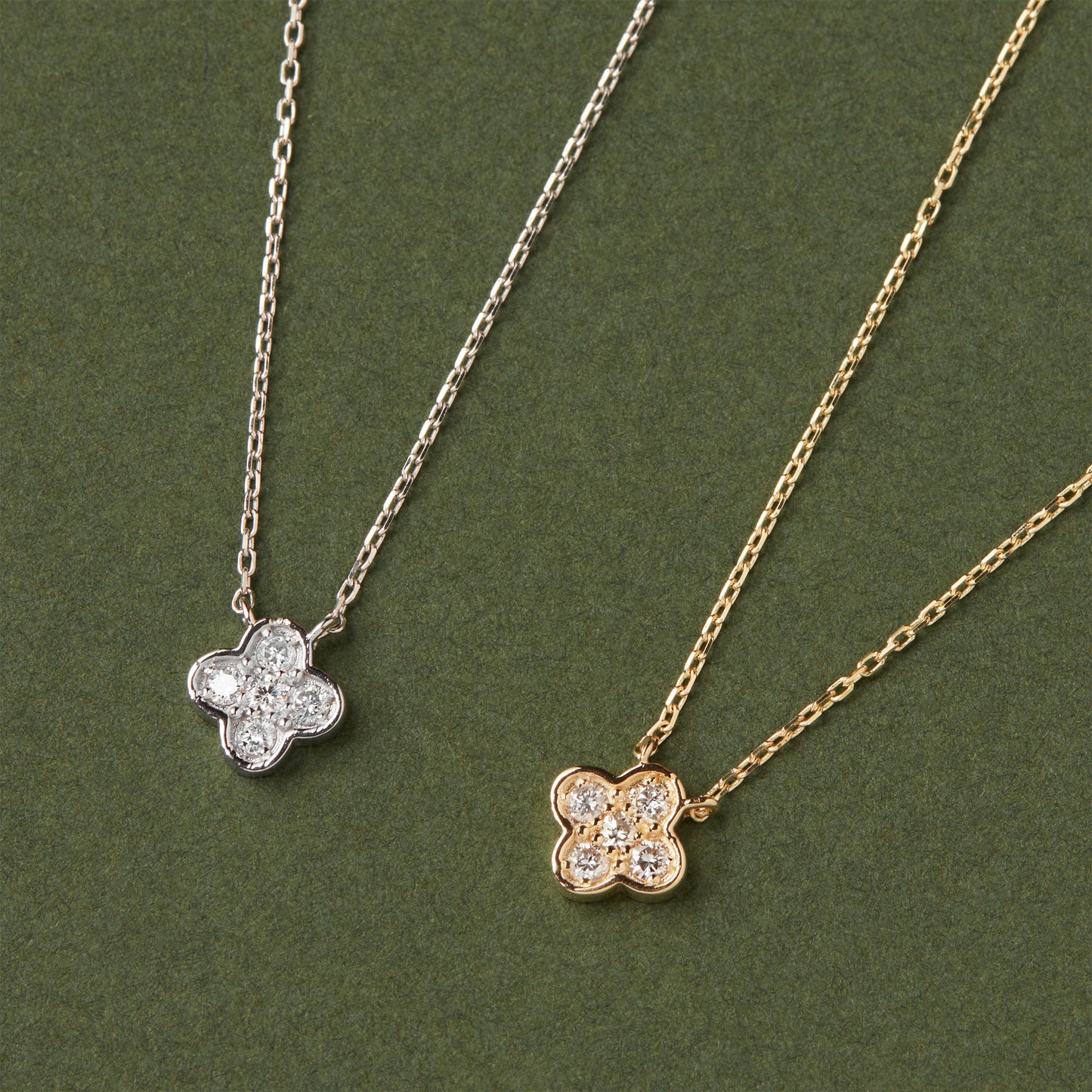 Diamond Clover Necklace