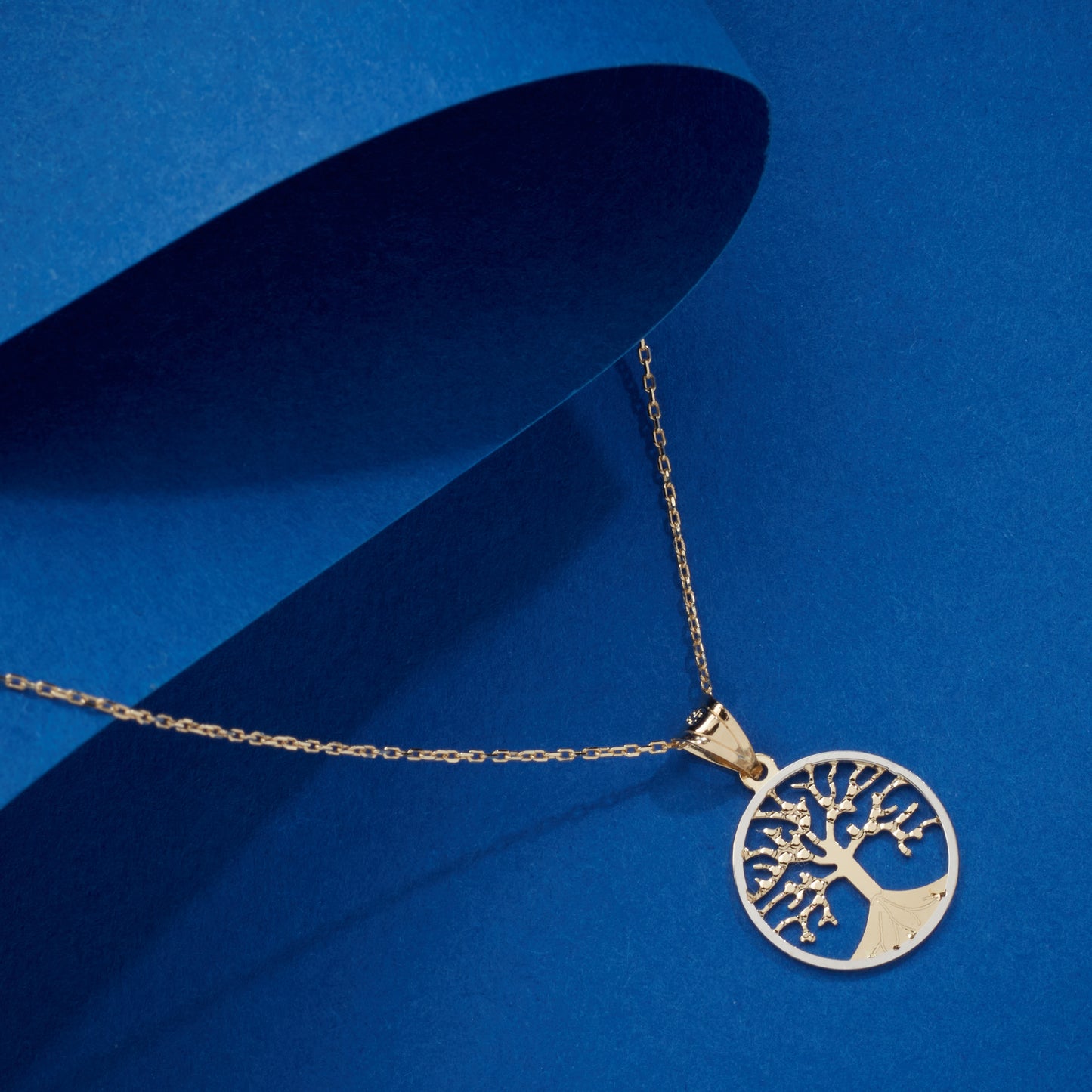 14k gold necklace, mothers day necklace, solid gold necklace, gold tree of life, tree of life pendant, 14k gold family tree, tree of life charm, family tree necklace, dainty gold necklace, yellow rose white, necklace for mom, gold mom necklace, 14k necklace for mom, 