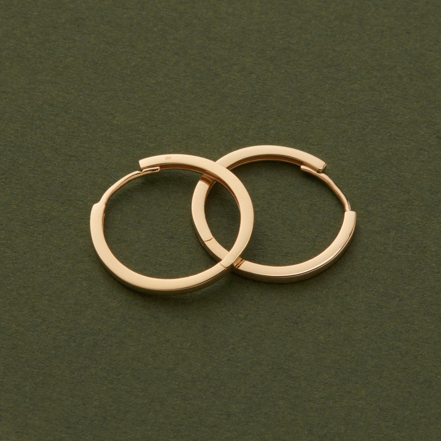 gold hoop earrings, 14k gold hoops, flat thin hoops, solid gold hoops, real gold hoops, unique gold hoops, solid gold huggies, 14k gold huggies, yellow rose white, classic hoop earring, gold classic hoops, gold oval hoops, gold vintage earring, 