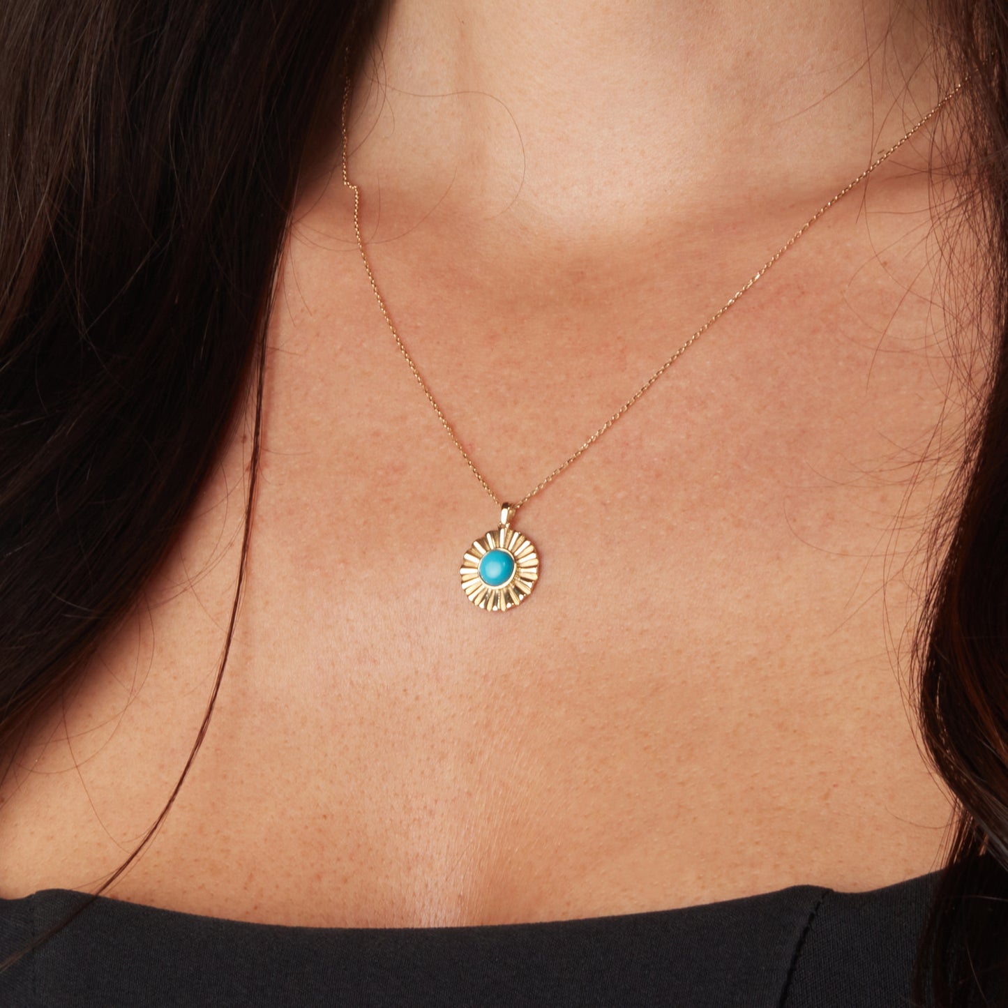 Turquoise Sun Necklace