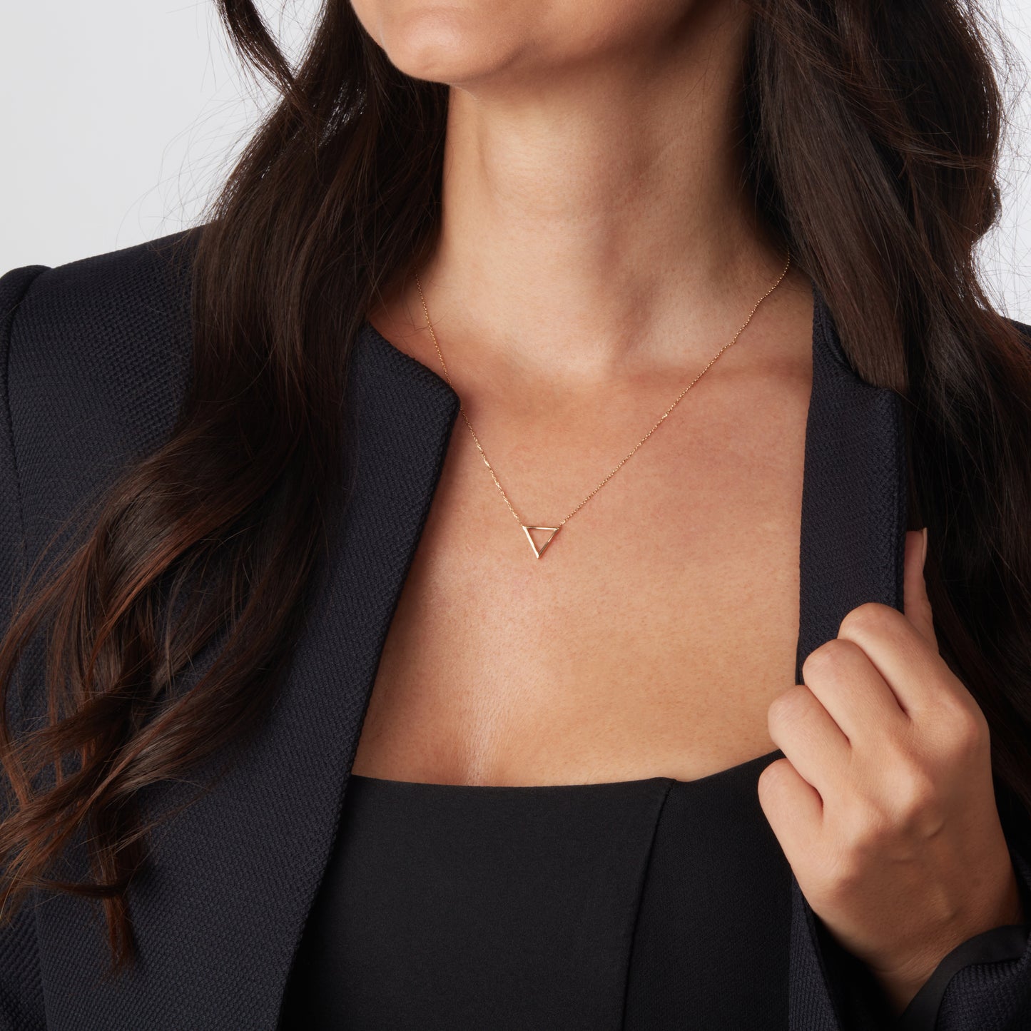 Modern Triangle Necklace