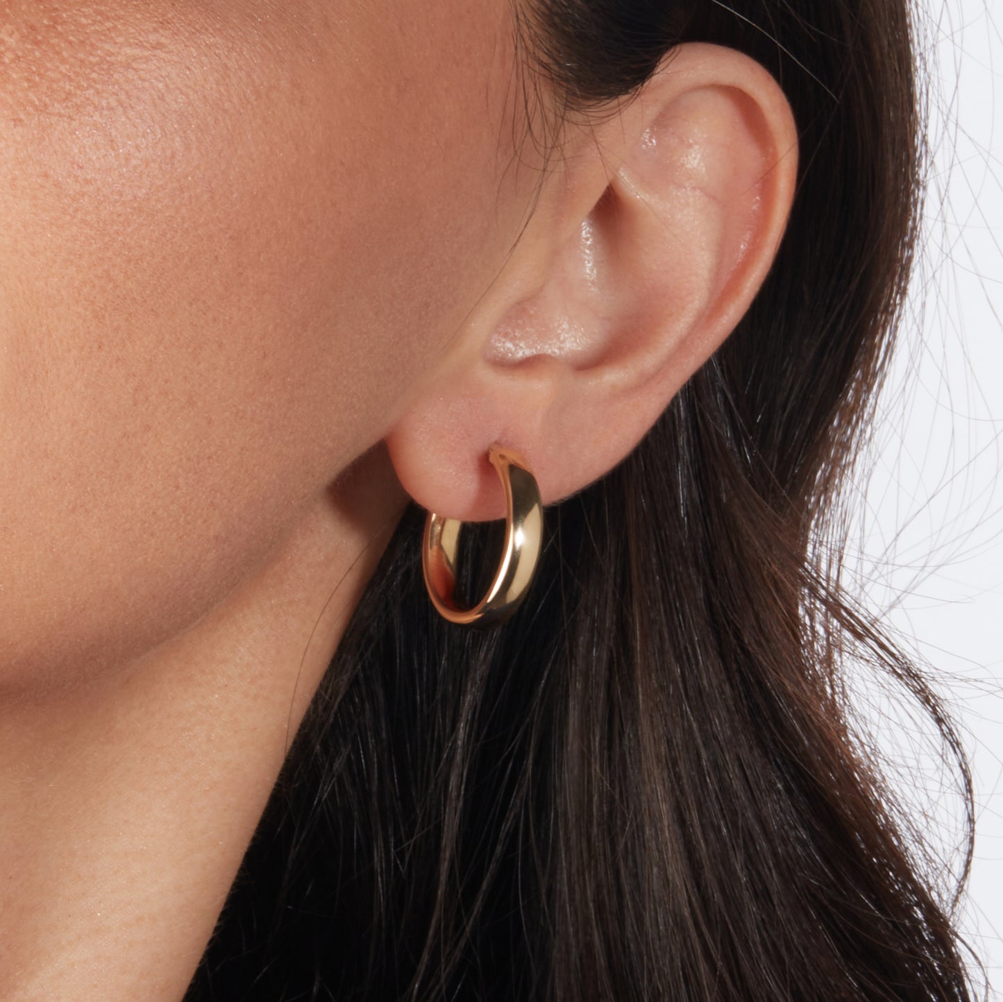 Oval Hoop Earrings