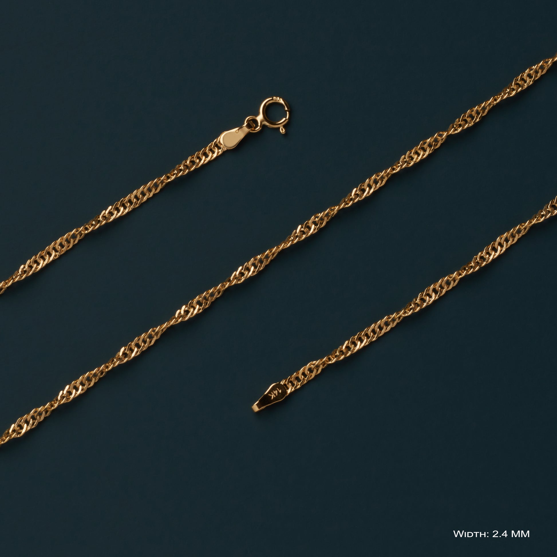 14k solid gold chain, 14k gold chain, solid gold chain, solid gold necklace, minimalist chain, 14k gold necklace, gold rope chain, gold singapore chain, 14k singapore chain, twisted gold chain, everyday necklace, layered necklace, gold necklace women, 