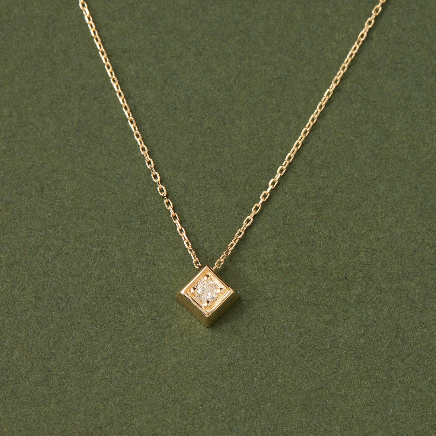 Diamond Square Necklace